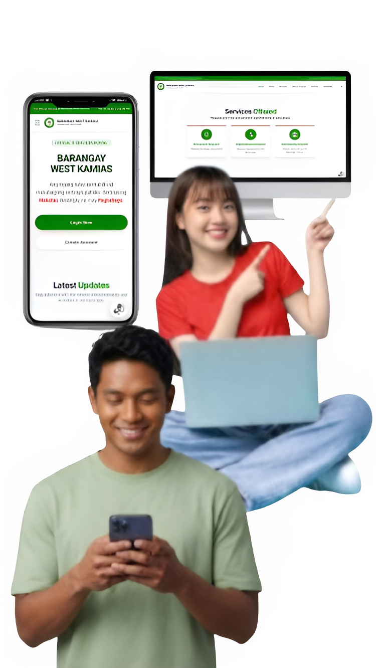 Barangay West Kamias Digital Services Illustration